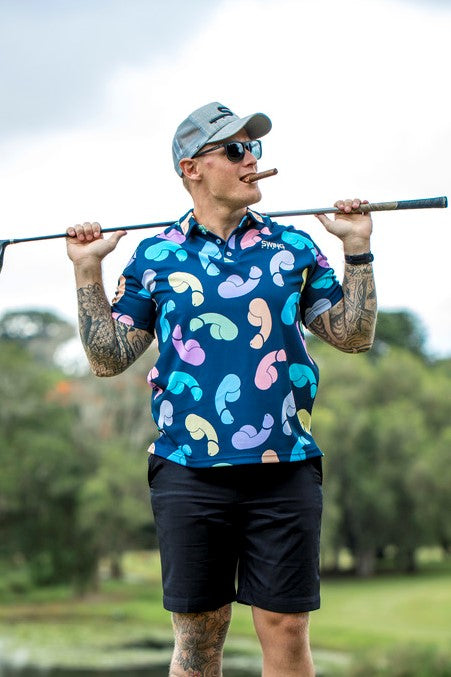 Full button on sale down golf shirts