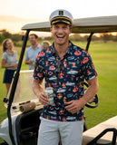 Golf Shirt - Party Polo - Boats and Hoes