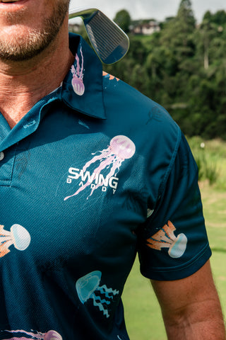 Golf Shirt - Party Polo - Jellyfish
