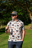 Golf Shirt - Party Polo - Big Black Cockerel