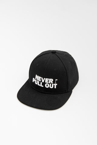 Cap - Flat Peak Never Pull Out - Black