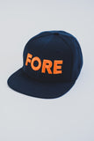 Cap - Flat Peak Fore - Navy Blue