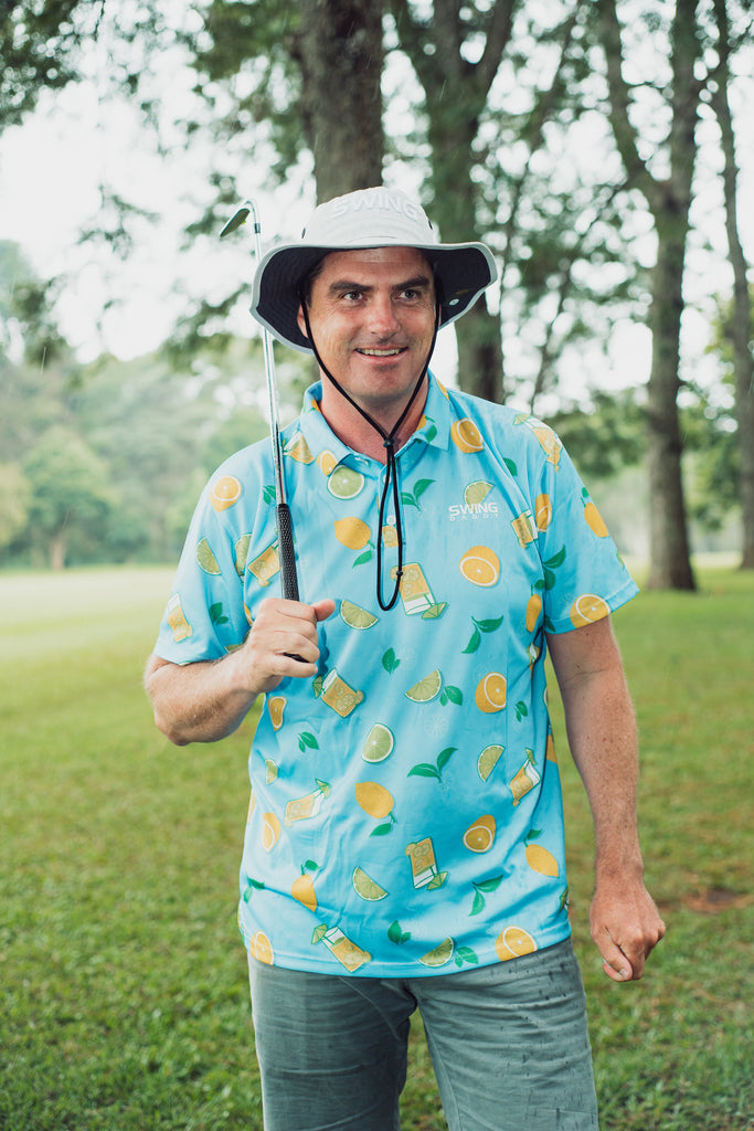 Golf Shirt Party Polo Lemon Squeezy Swing Daddy